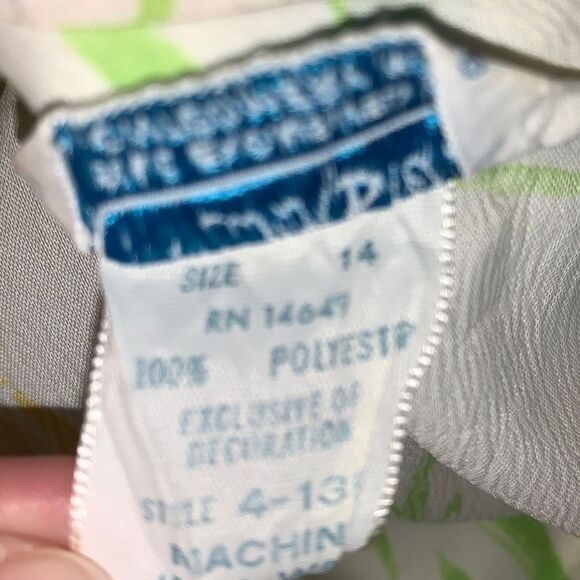 Vintage Carol Brent Yellow Floral Dress Women’s Size 14 - Picture 16 of 16